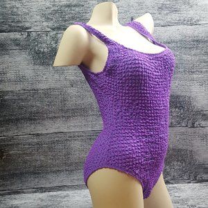 Bendigo Women's Swimsuit One Piece Purple size 9/10 Made in USA